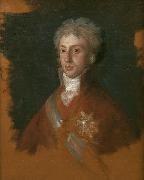 Francisco de Goya Luis de Etruria yerno de Carlos IV, boceto preparatorio para La familia de Carlos IV oil